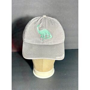 Life Is Good Kids Dinosaur Hat Youth Adjustable Gray Cotton Strapback Cap